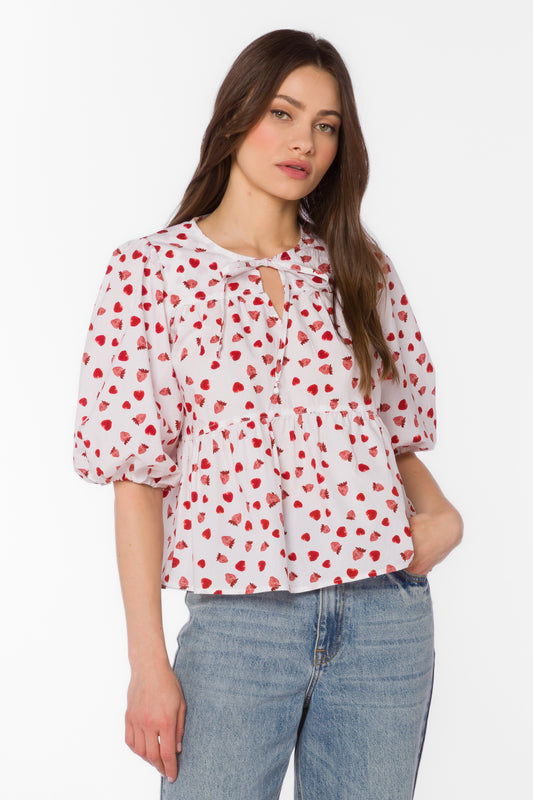 Velvet Heart Ferlita Strawberry Pullover