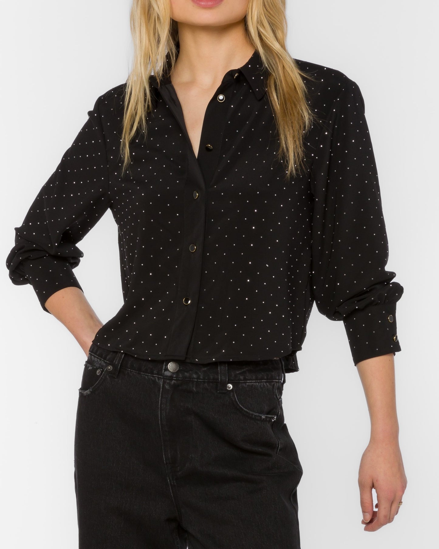 Velvet Heart Lilith L/S Boxy Sparkle Blouse