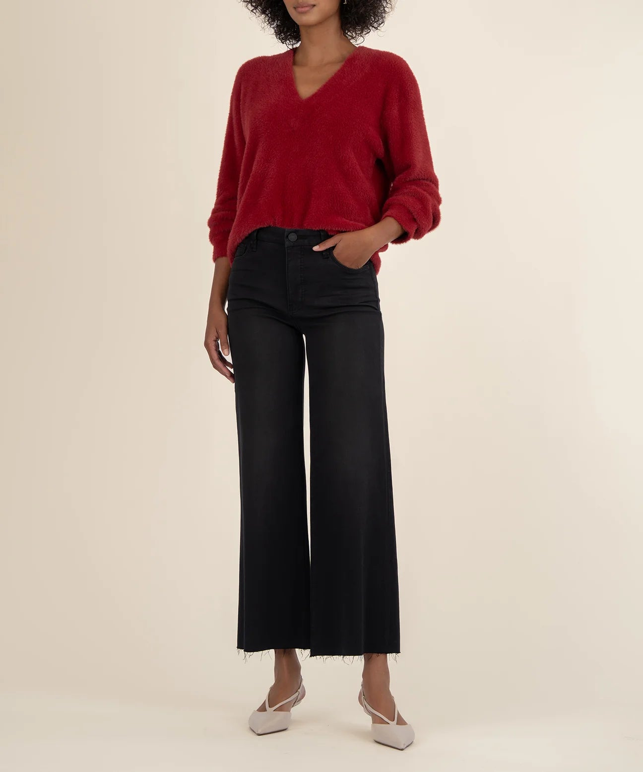 Kut from the Kloth Revel- Deep V Boxy Sweater