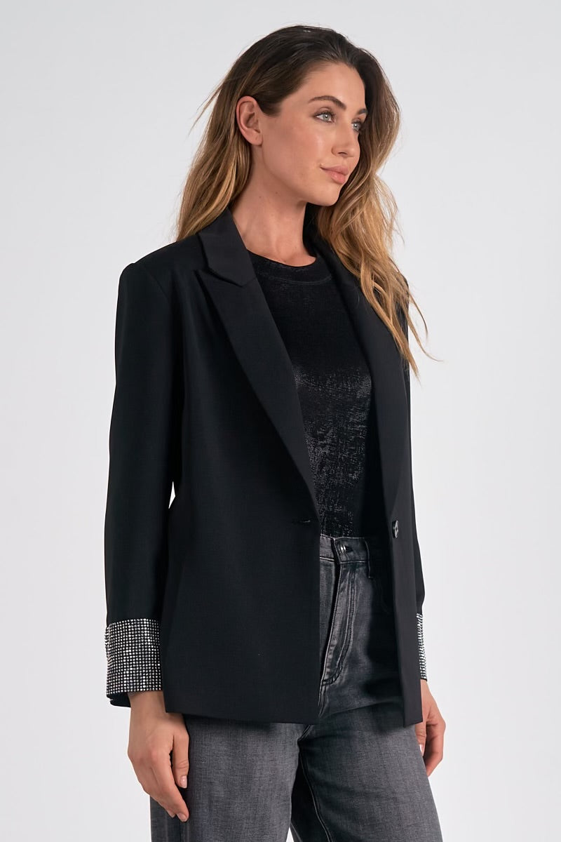 Elan Blazer W/ Rhinestone Cuff