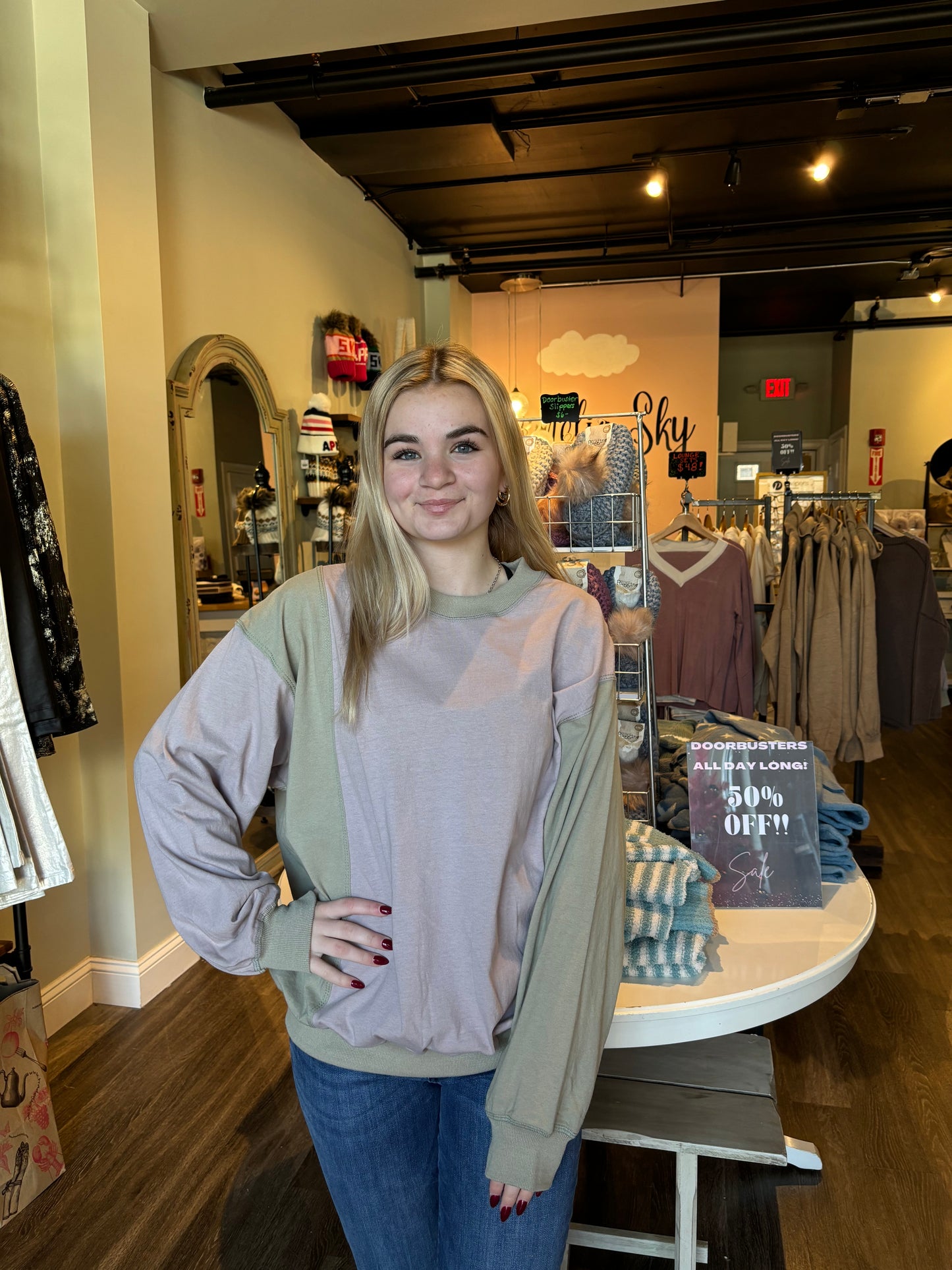 By Together Color Block Top