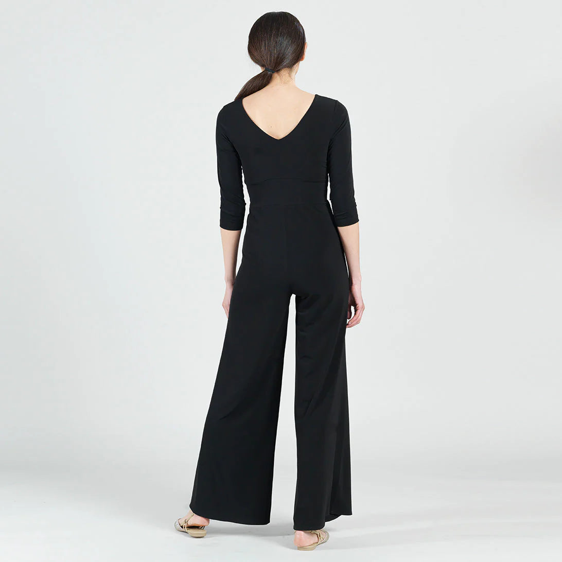 Clara Sun Woo Signature Soft Knit V-Neck Jumpsuit