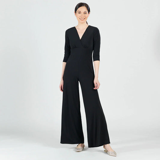 Clara Sun Woo Signature Soft Knit V-Neck Jumpsuit