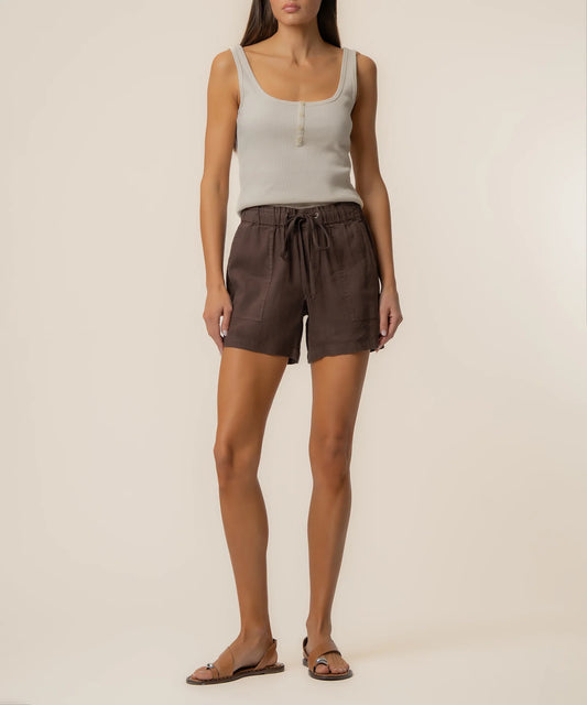 Kut from the Kloth Katana Linen Drawstring Short