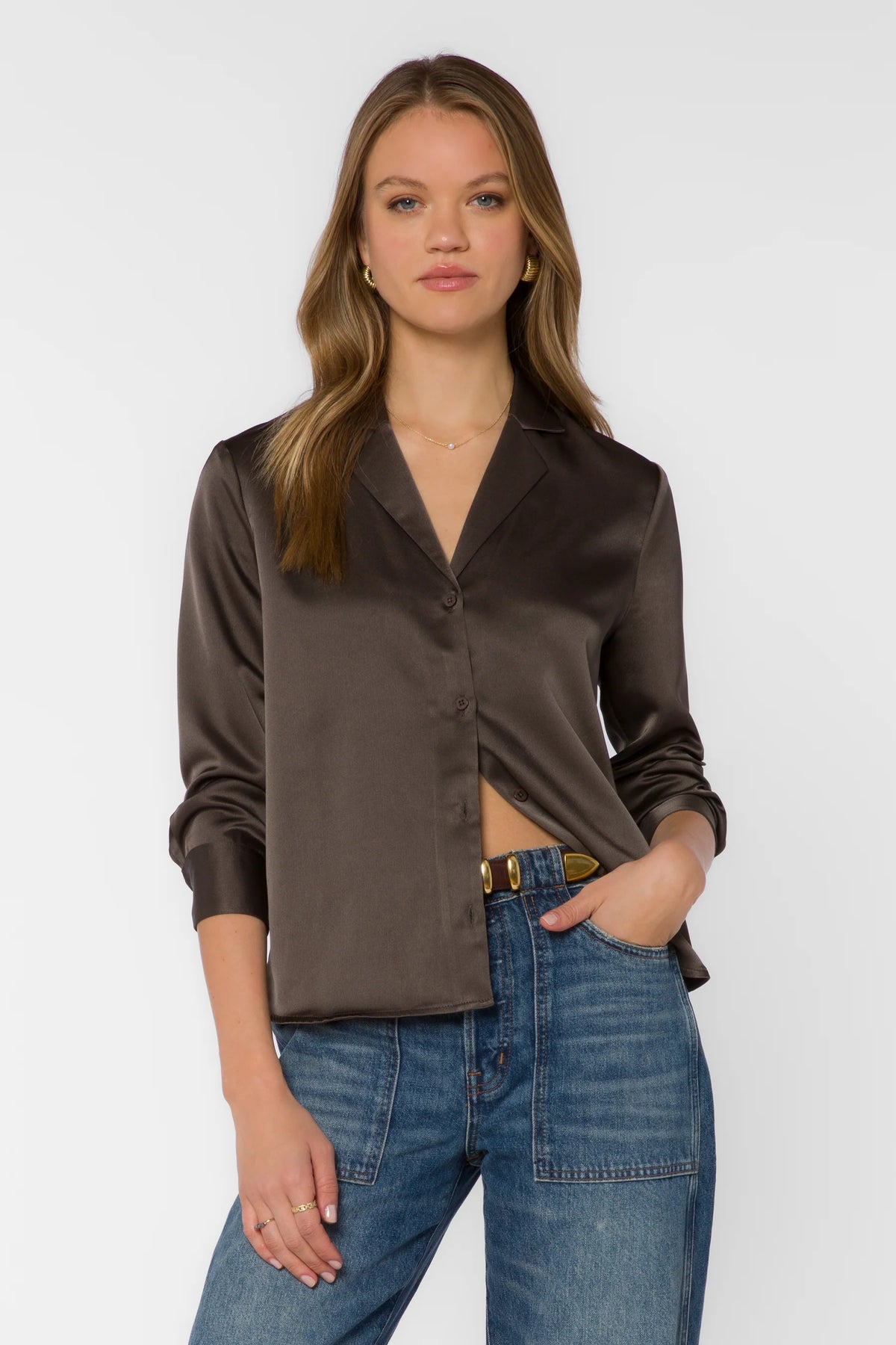 Velvet Heart Kensley Satin Blouse
