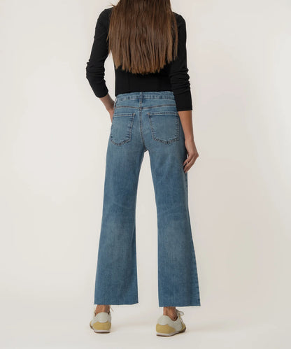 Kut from the Kloth Meg High Rise Wide Leg - Regent Wash
