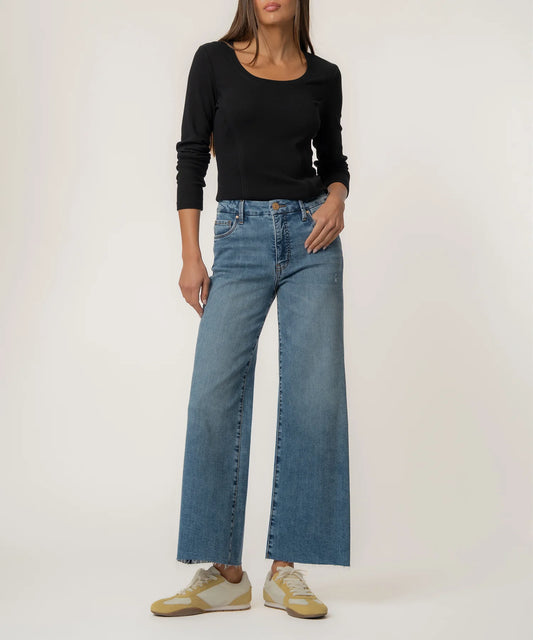 Kut from the Kloth Meg High Rise Wide Leg - Regent Wash