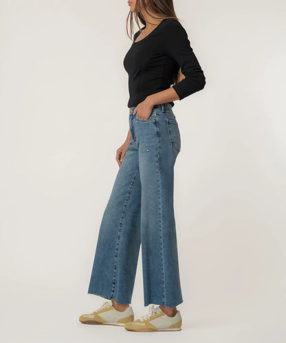 Kut from the Kloth Meg High Rise Wide Leg - Regent Wash
