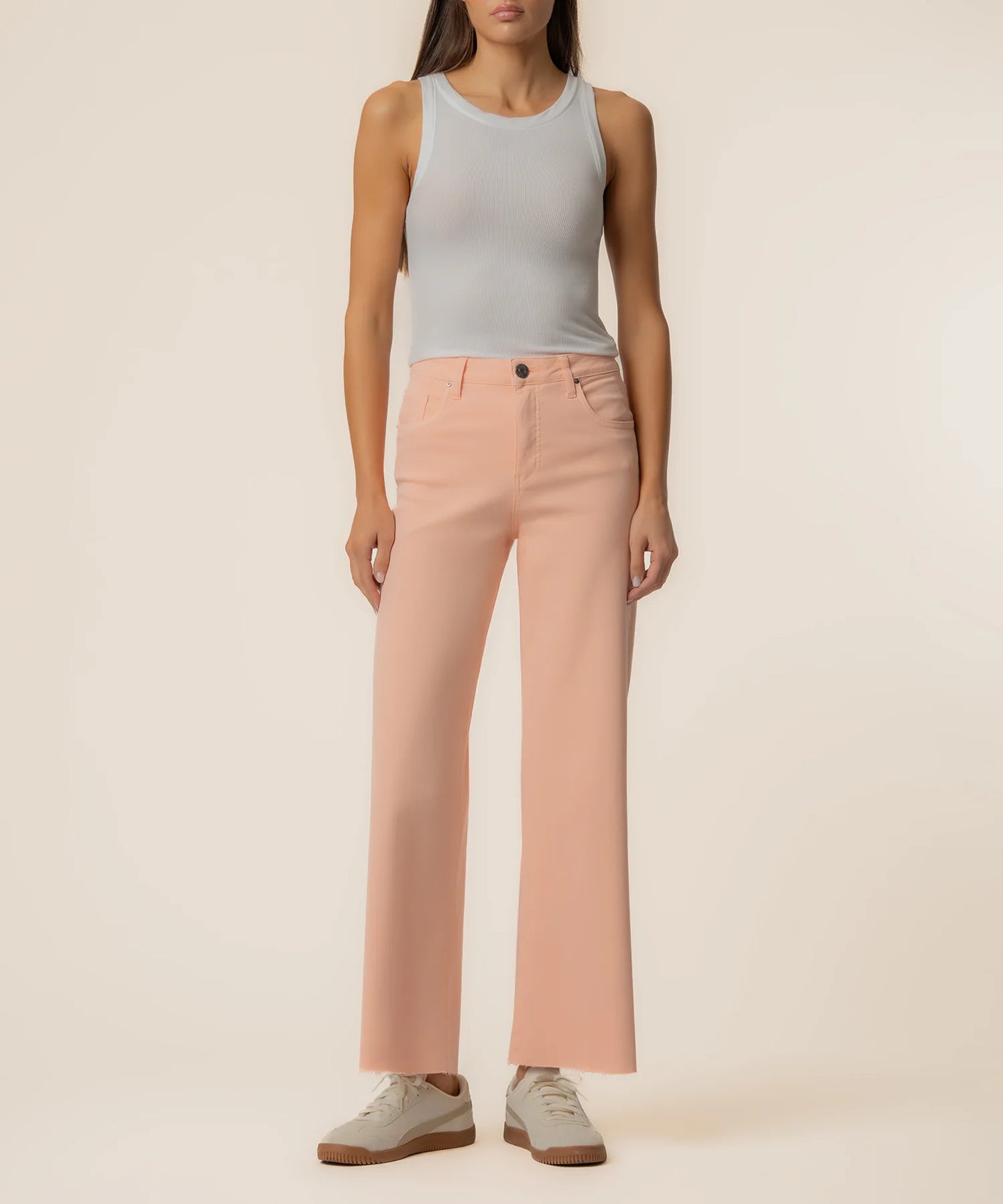 Kut From The Kloth Meg High Rise Wide Leg- Sherbert