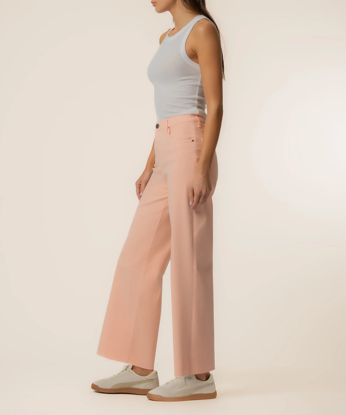 Kut From The Kloth Meg High Rise Wide Leg- Sherbert