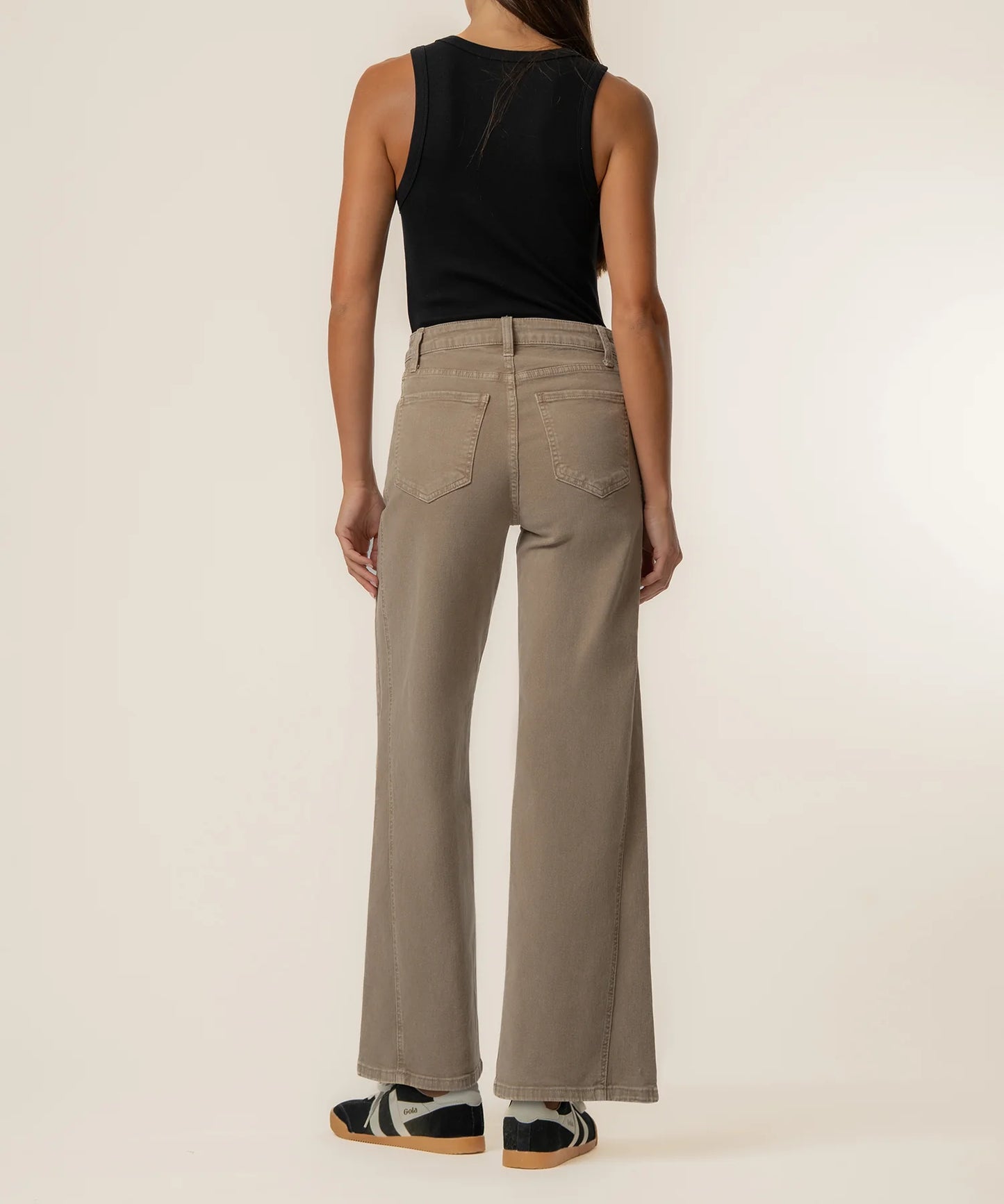 Kut from the Kloth Meg High Rise Wide Leg Side Panel Jean