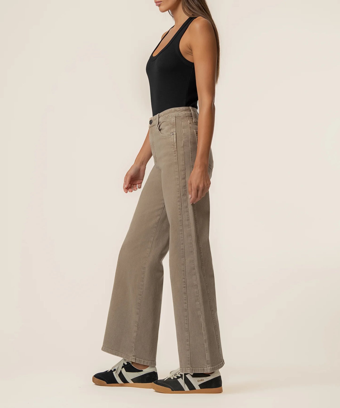 Kut from the Kloth Meg High Rise Wide Leg Side Panel Jean