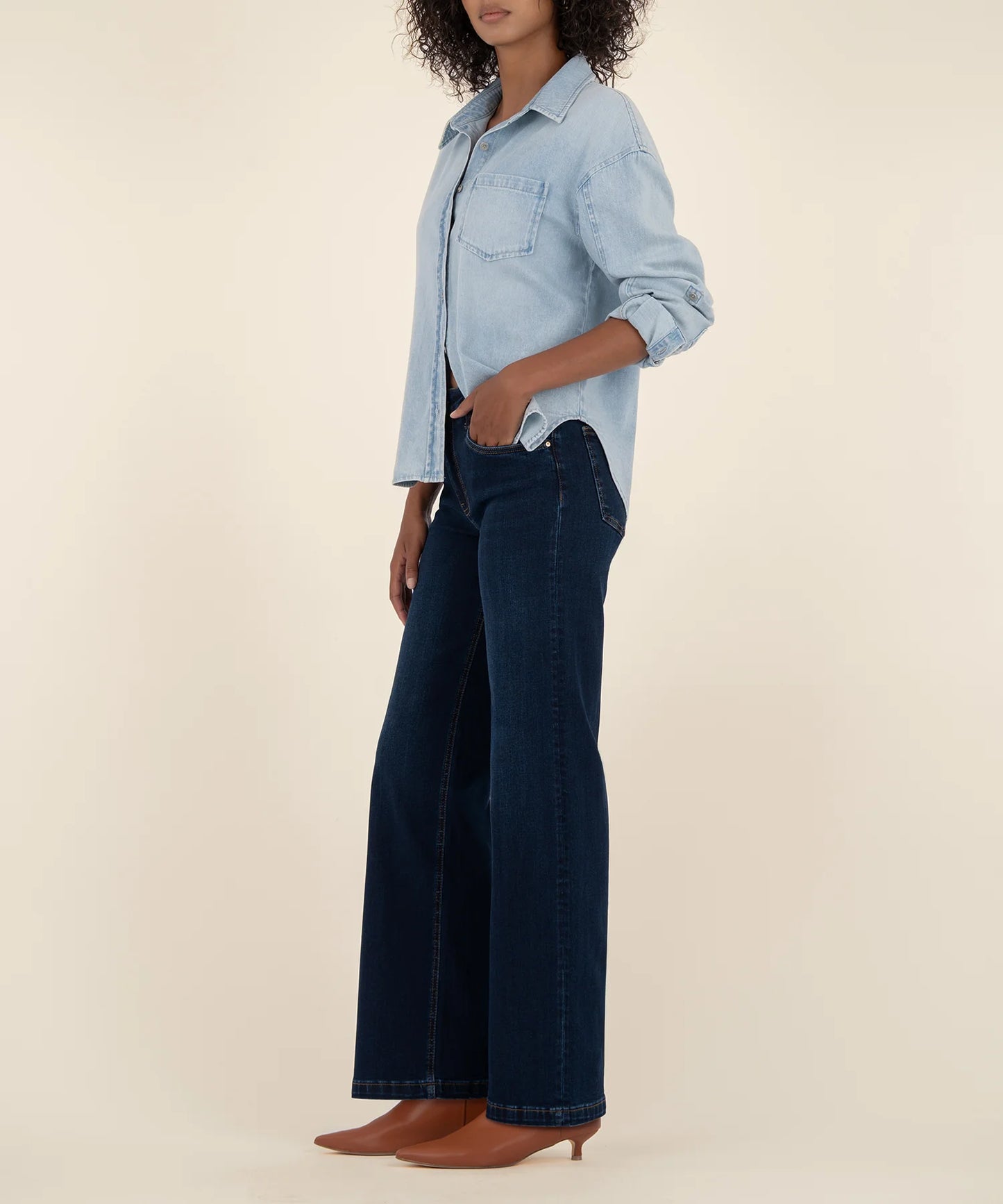 Kut from the Kloth Jean High Rise Wide Leg