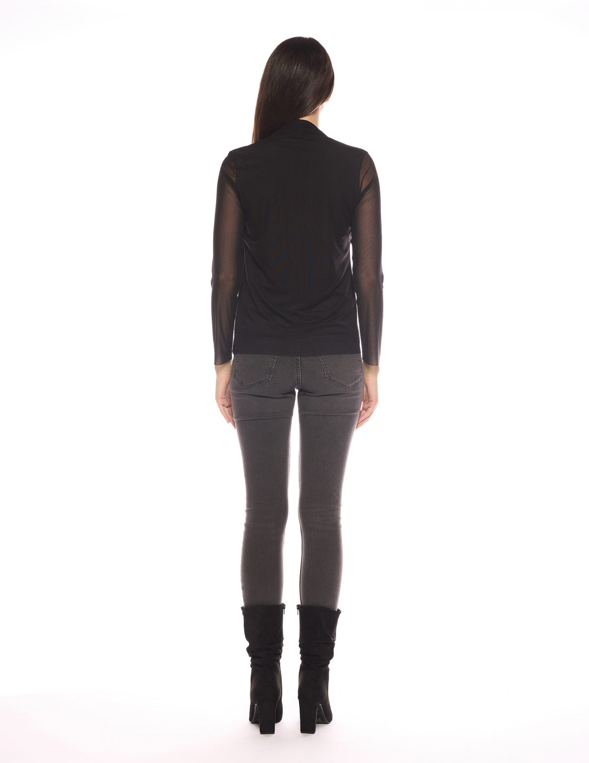 Viereck V-Neck Mesh Top