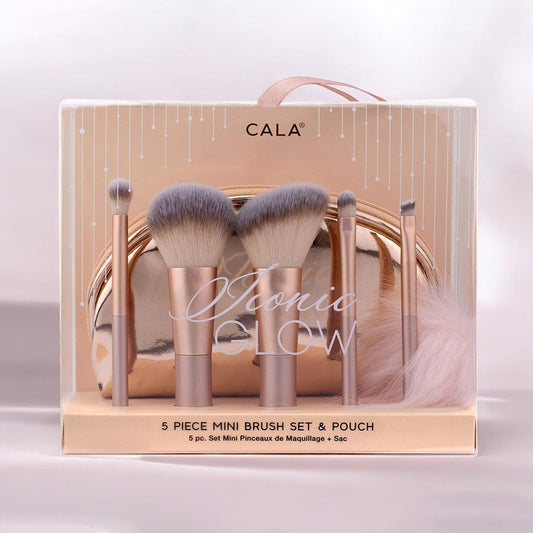 Cala 5 Piece Mini Brush Set & Pouch