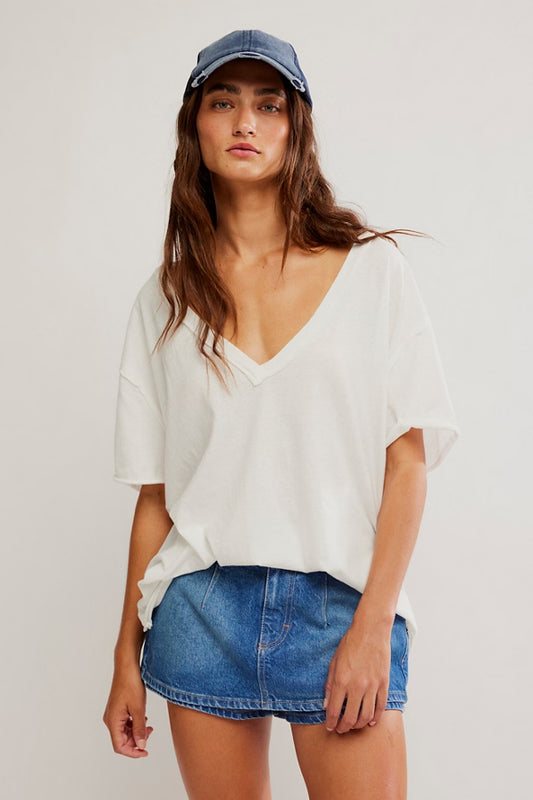 Free People Nina Tee V-Neck