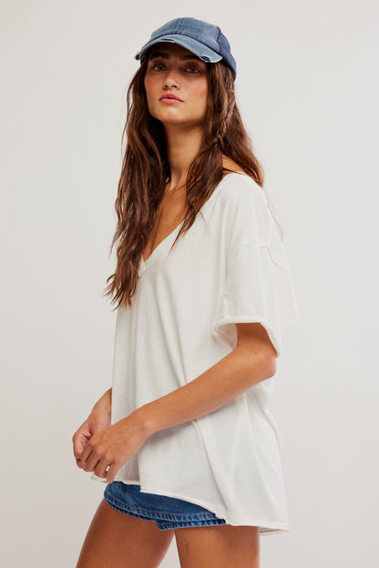 Free People Nina Tee V-Neck