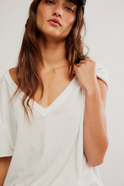 Free People Nina Tee V-Neck