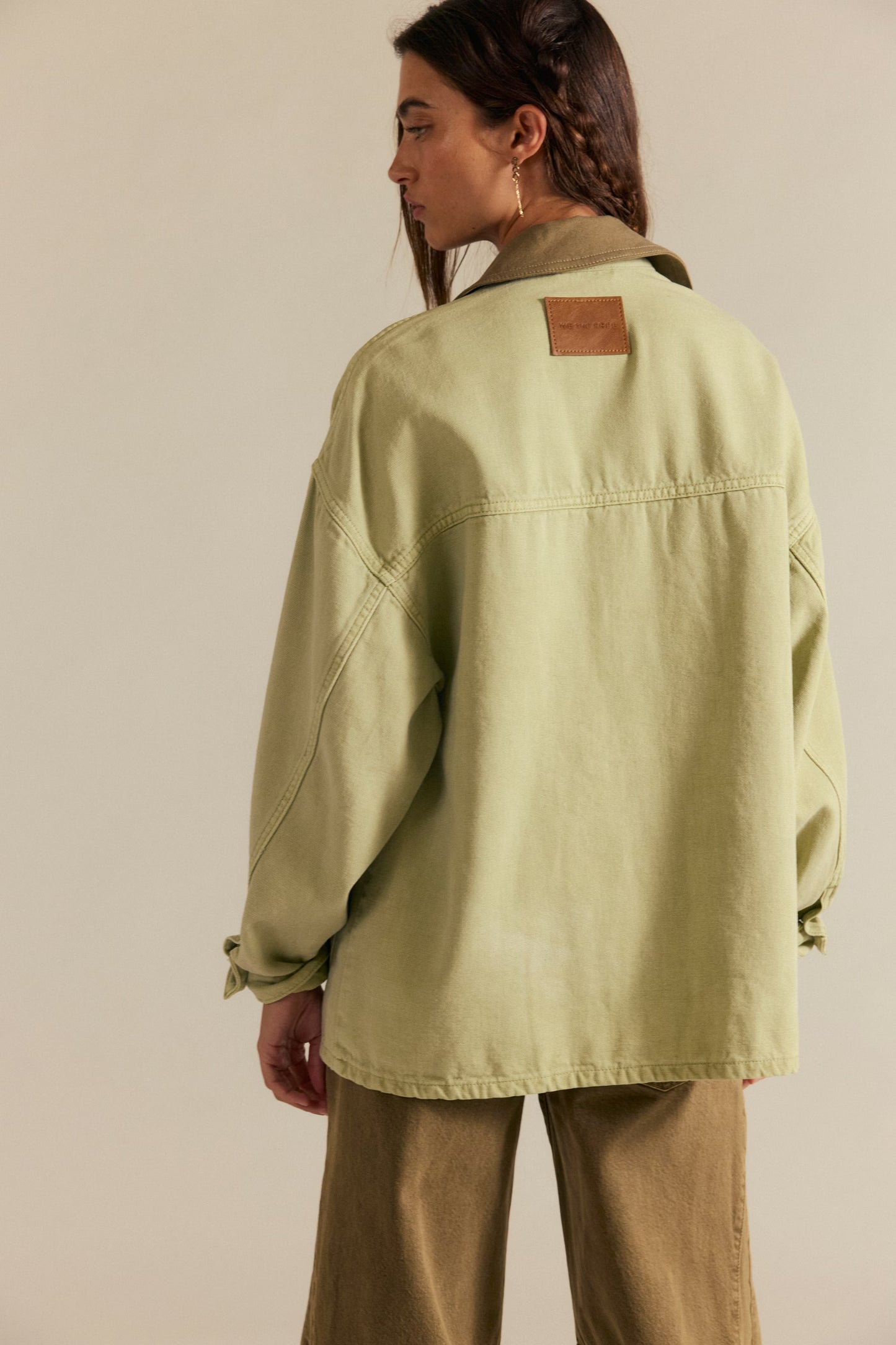 Free People Lemon Oversized Denim Jacket