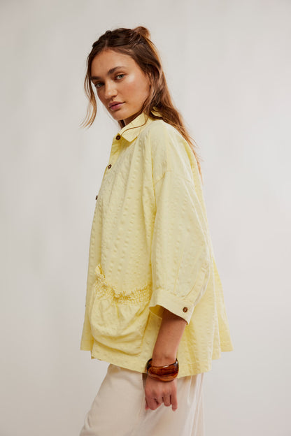 Free People Just Like Me Seersucker Shirt