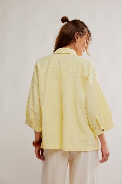 Free People Just Like Me Seersucker Shirt