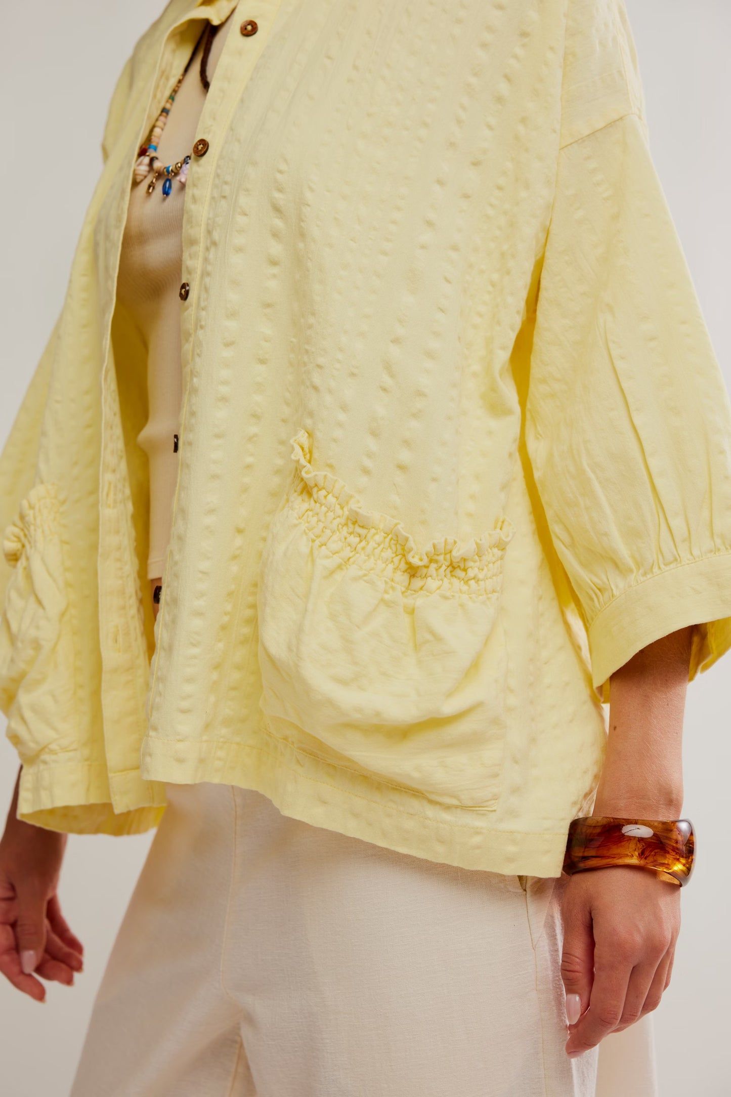 Free People Just Like Me Seersucker Shirt