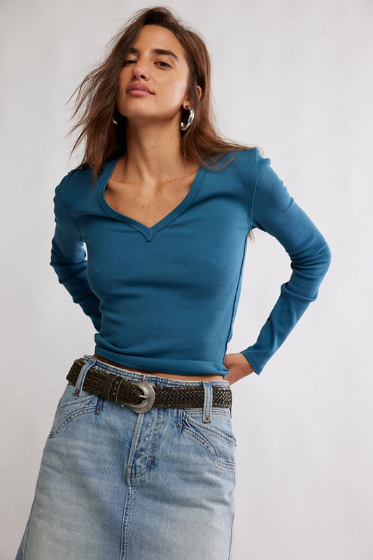 Free People Neria Long Sleeve Tee