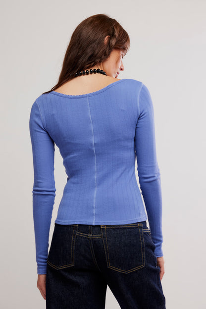 Free People End Game Pointelle L/S