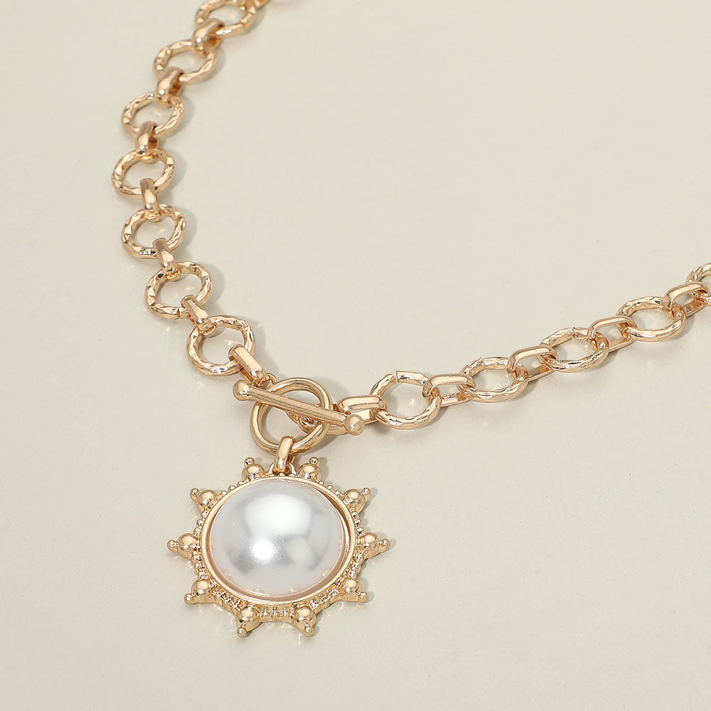 Sunburst Toggle Necklace
