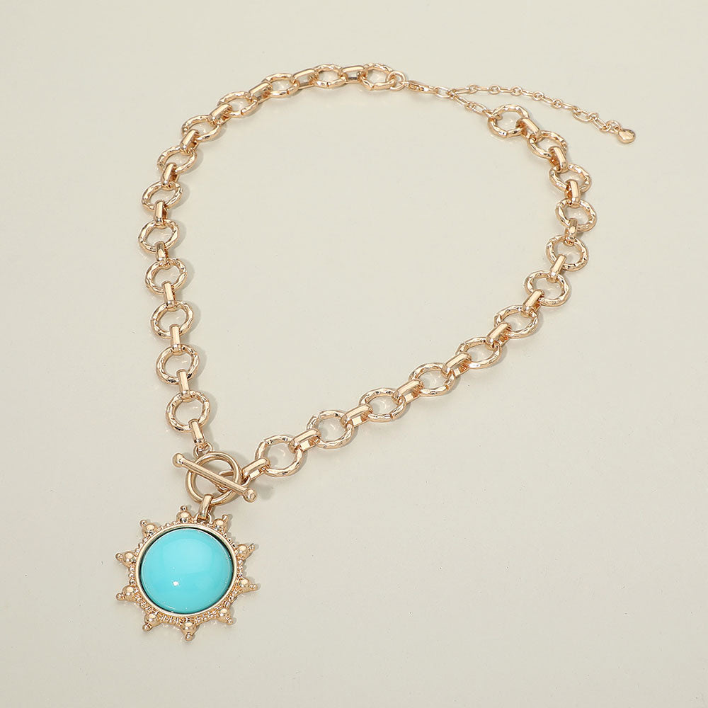 Sunburst Toggle Necklace