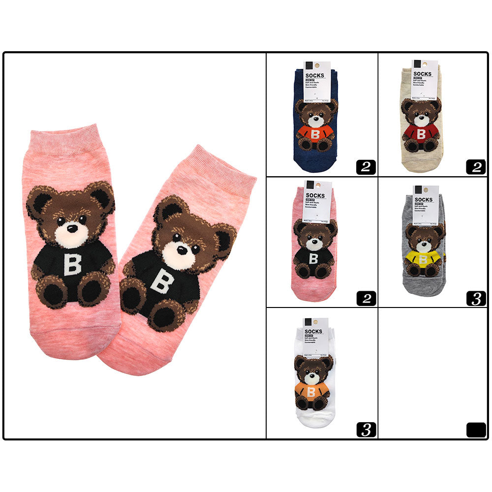 Teddy Bear Ankle Socks
