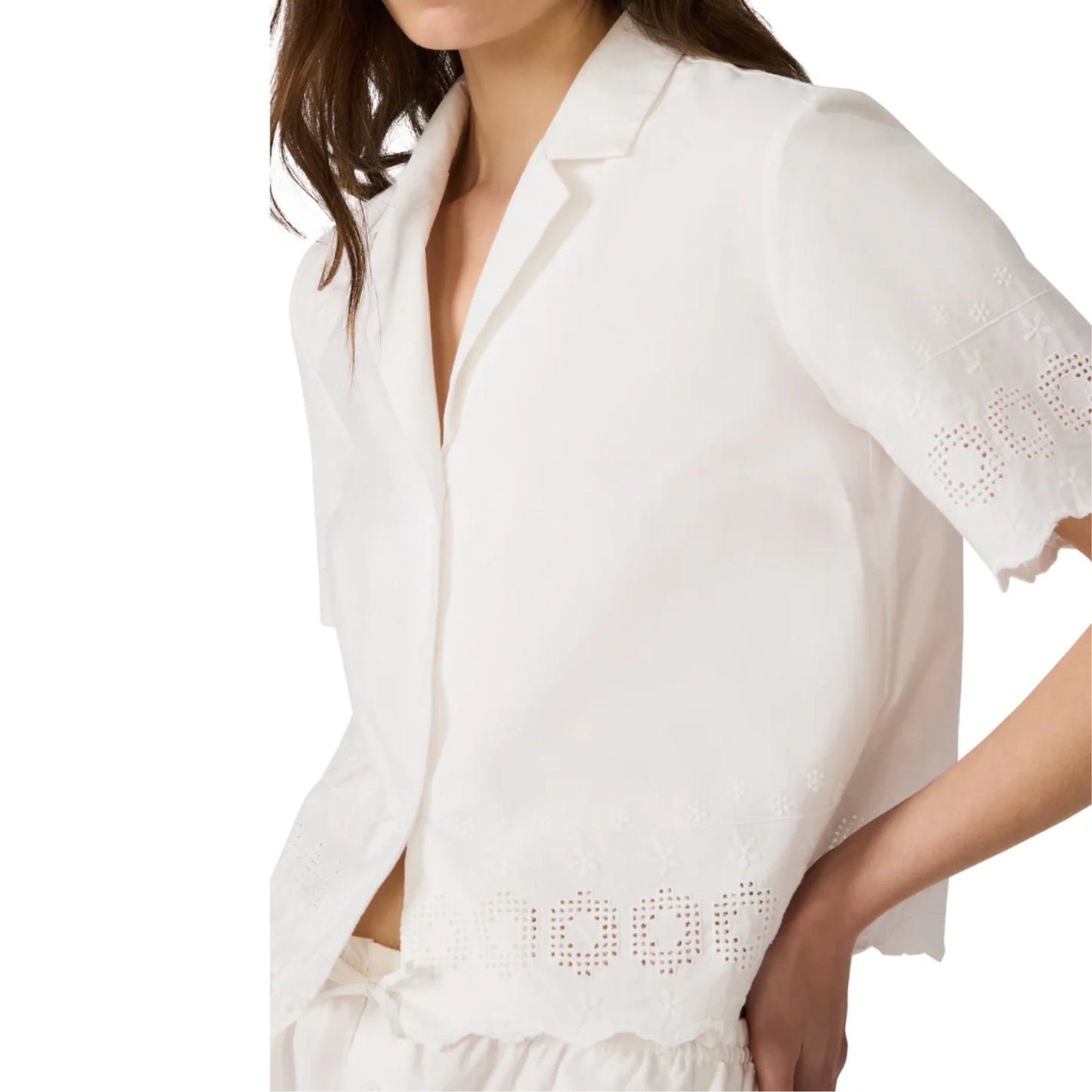 Steve Madden Sandra Embroidered Top