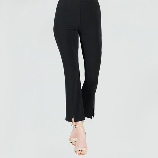 Clara Sun Woo Center Seam Front Slit Ankle Pant