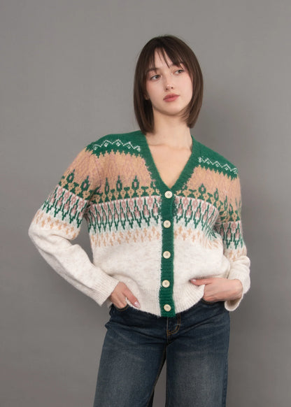 RD Style Jacquard Cardigan