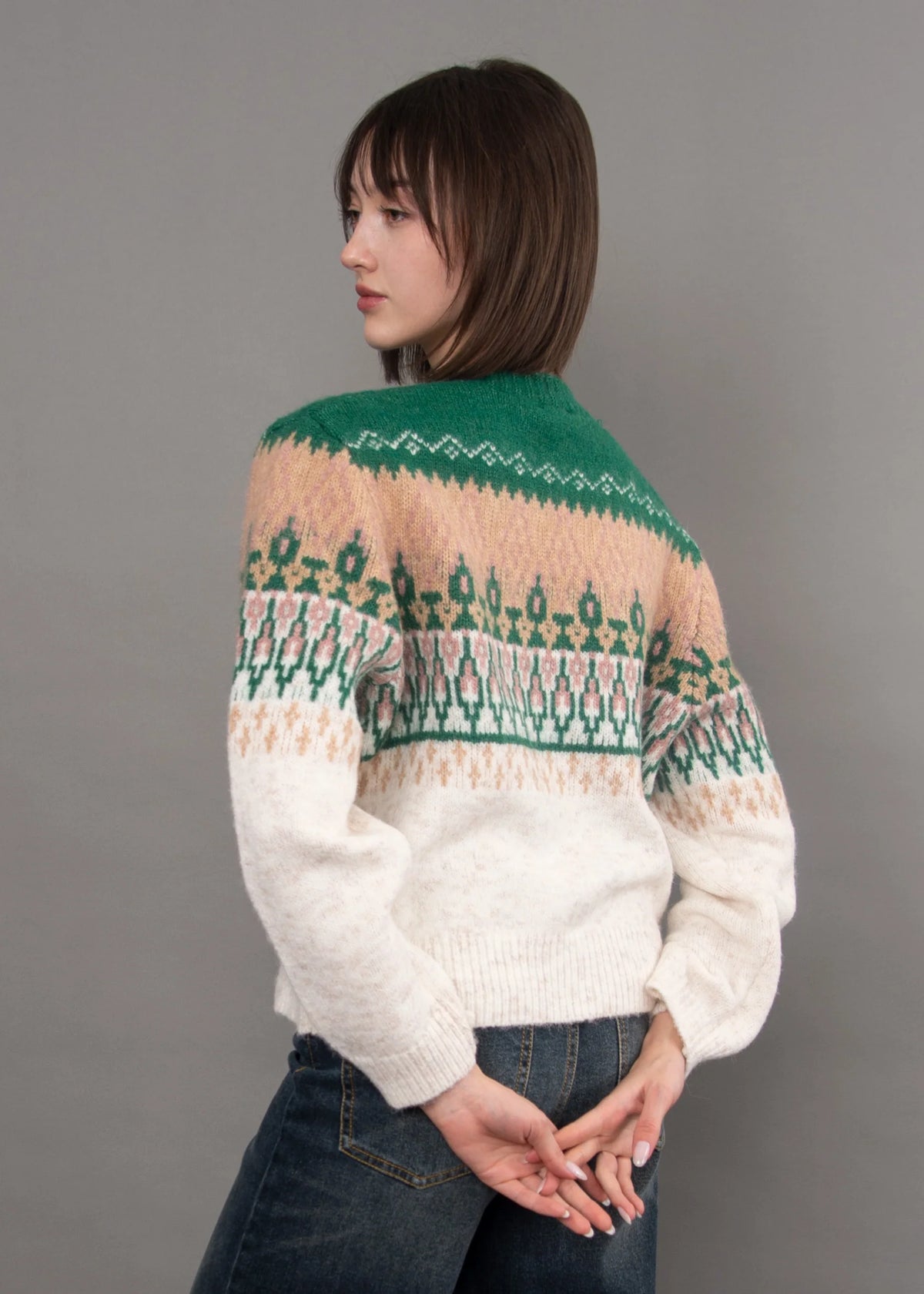 RD Style Jacquard Cardigan