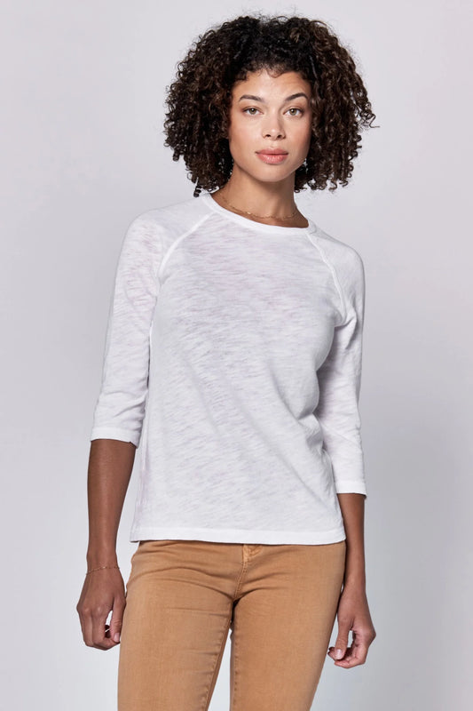 Dear John Sonoma Crew Neck Raglan Slub Knit Top