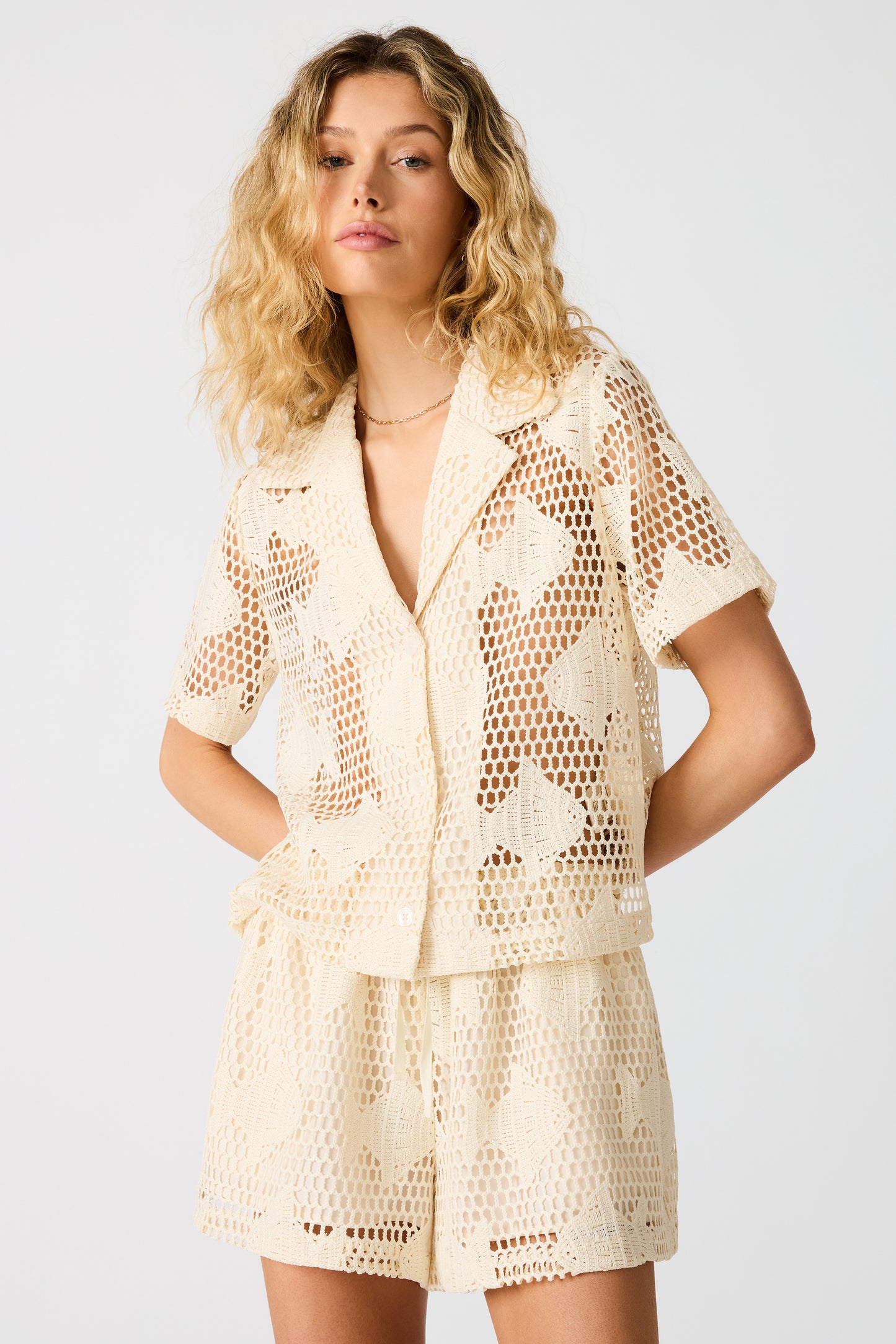 Steve Madden Sandra Top in Fish Lace