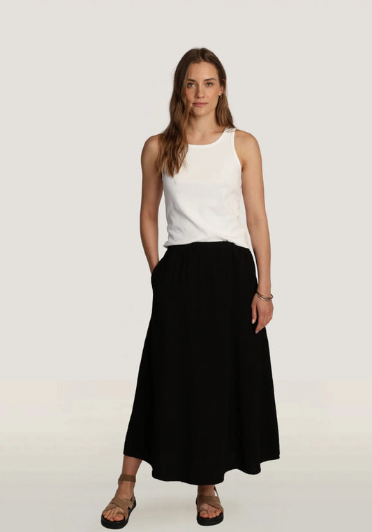 Dylan Gauze Midi Skirt