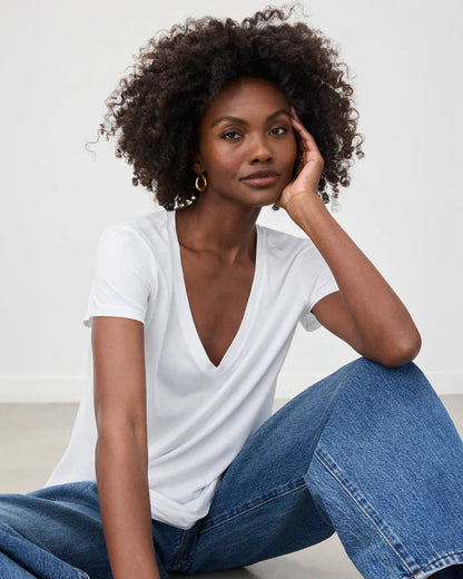 Splendid Kate V-Neck Slub Tee