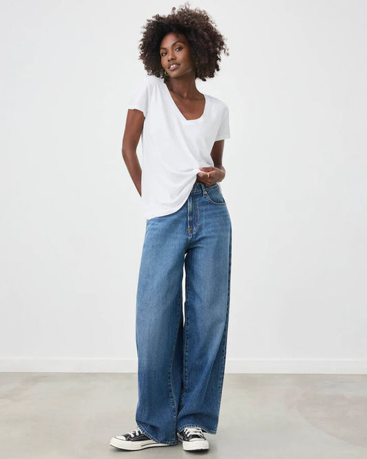 Splendid Kate V-Neck Slub Tee