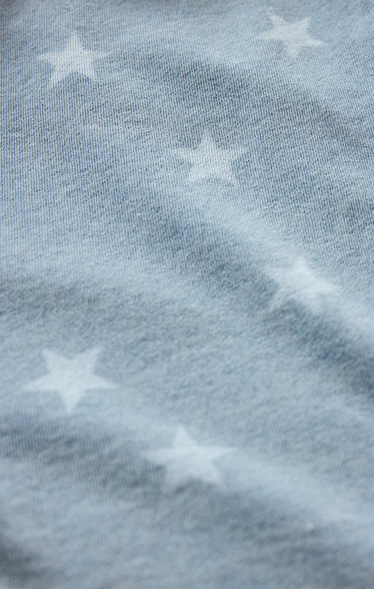 Z Supply Written Stars Denim Sweatshirt