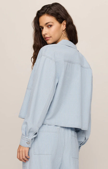 Z Supply Erin Soft Denim Railroad Jacket