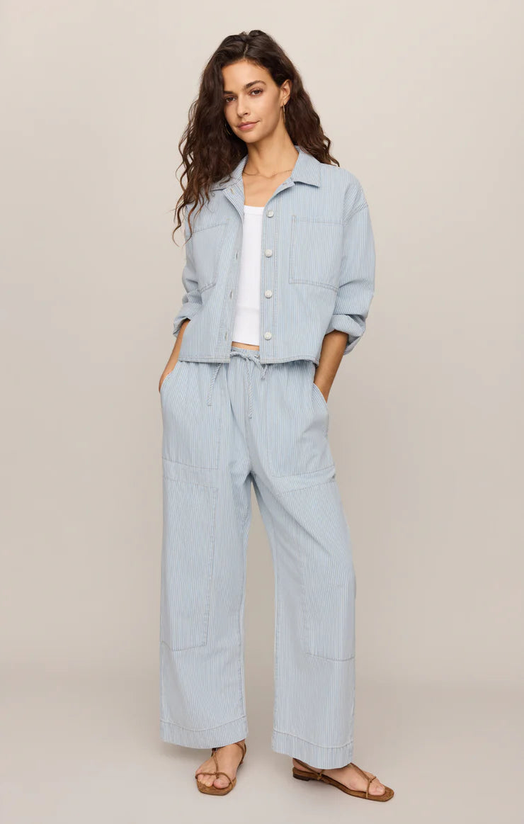Z Supply Erin Soft Denim Railroad Jacket