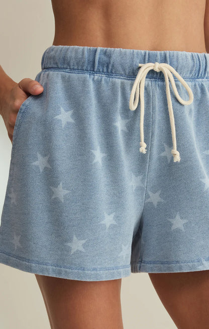 Z Supply Written Stars Denim Shorts