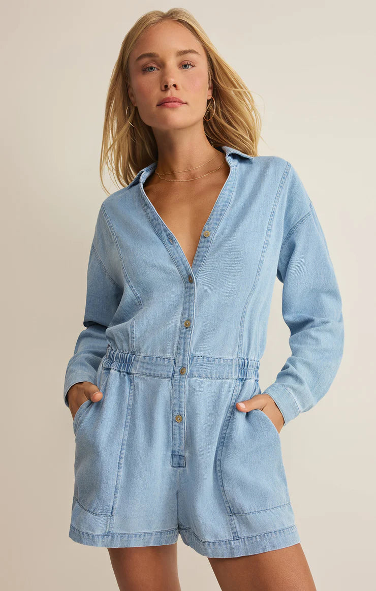 Z Supply Sully Chambray Romper
