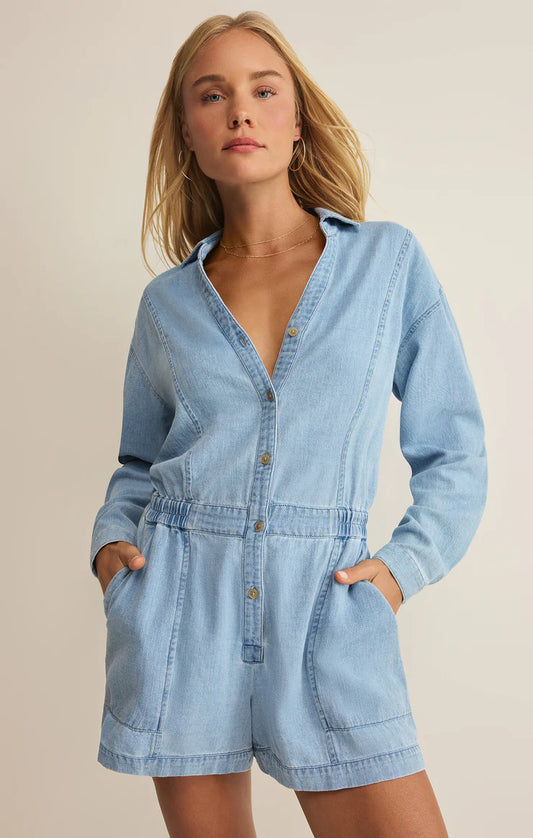 Z Supply Sully Chambray Romper