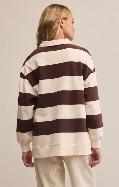 Z Supply Rugby Brushed Fleece Henley