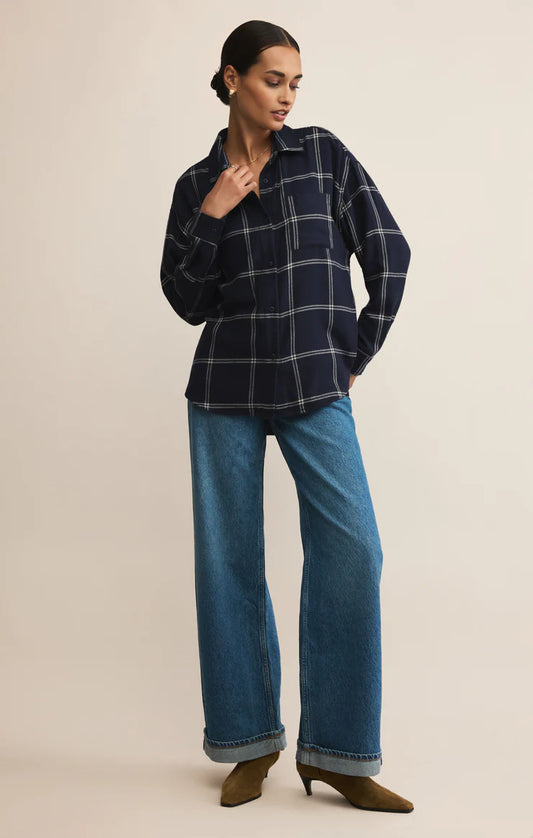 Z Supply River Plaid Button Up