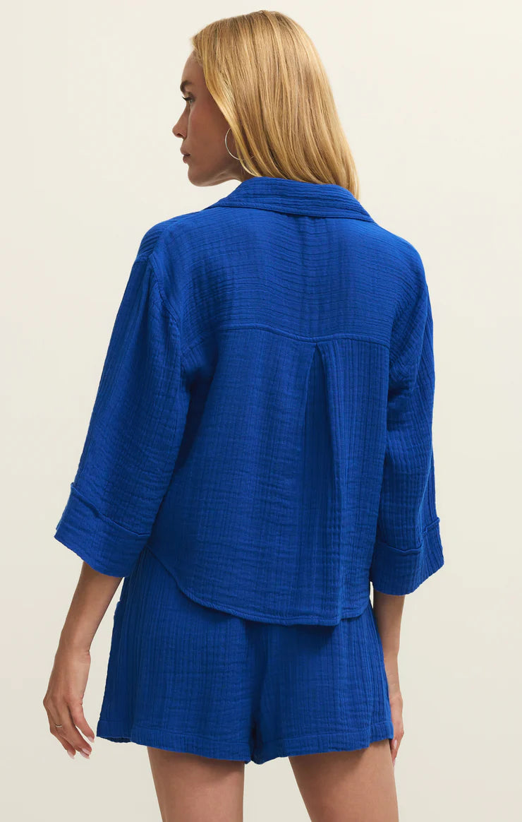 Z Supply Helena Airy Button Up