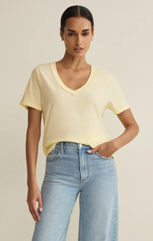 Z Supply Elara Cotton Jersey Top